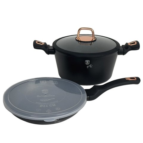 GARNEK I PATELNIA BERLINGER HAUS BH-7741 BLACK ROSE BERLINGER HAUS