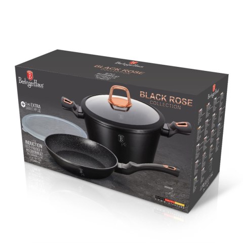 GARNEK I PATELNIA BERLINGER HAUS BH-7741 BLACK ROSE BERLINGER HAUS