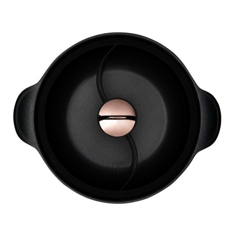 GARNEK TYTANOWY HOT POT Z POKRYWĄ 30cm BERLINGER HAUS BH-8627 BLACK ROSE BERLINGER HAUS
