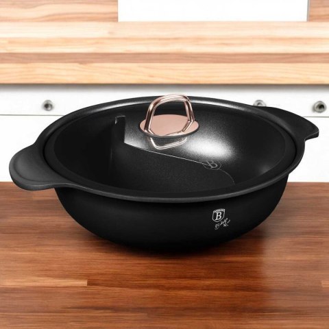 GARNEK TYTANOWY HOT POT Z POKRYWĄ 30cm BERLINGER HAUS BH-8627 BLACK ROSE BERLINGER HAUS