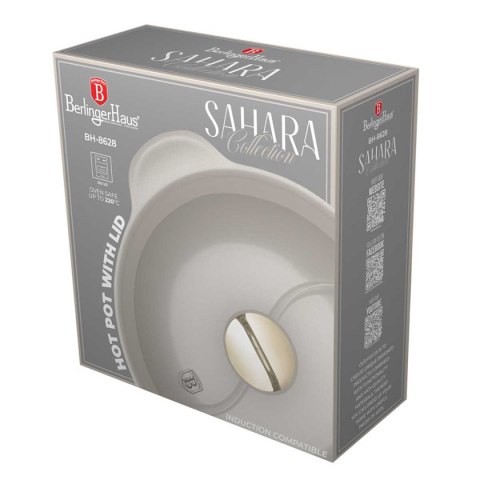 GARNEK TYTANOWY HOT POT Z POKRYWĄ 30cm BERLINGER HAUS BH-8628 SAHARA BERLINGER HAUS