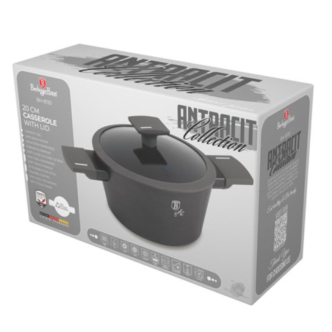 GARNEK TYTANOWY Z POKRYWĄ 20cm BERLINGER HAUS BH-8130 ANTRACIT BERLINGER HAUS