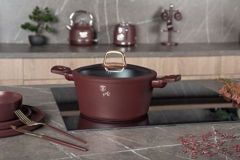 GARNEK TYTANOWY Z POKRYWĄ 24cm BERLINGER HAUS BH-8041 LEONARDO BERLINGER HAUS