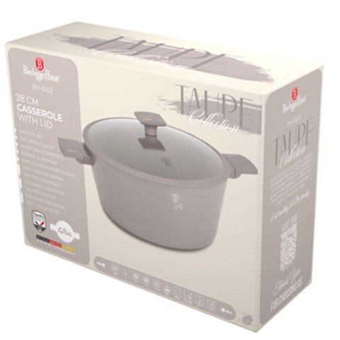 GARNEK TYTANOWY Z POKRYWĄ 28cm BERLINGER HAUS BH-8102 TAUPE BERLINGER HAUS