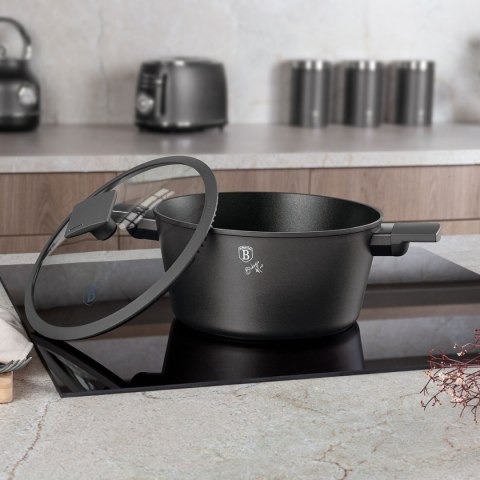 GARNEK TYTANOWY Z POKRYWĄ 30cm BERLINGER HAUS BH-8133 ANTRACIT BERLINGER HAUS