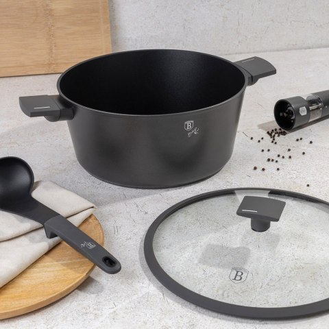 GARNEK TYTANOWY Z POKRYWĄ 30cm BERLINGER HAUS BH-8133 ANTRACIT BERLINGER HAUS