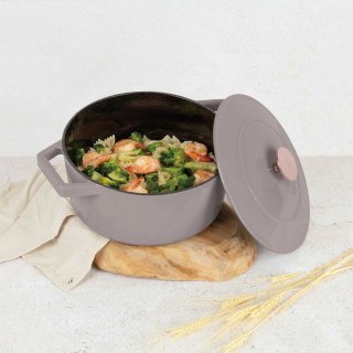 GARNEK ŻELIWNY 24cm 4,35L BERLINGER HAUS BH-6525 TAUPE BERLINGER HAUS
