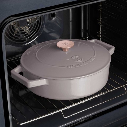 GARNEK ŻELIWNY 26cm PŁASKI BERLINGER HAUS BH-6527 TAUPE BERLINGER HAUS