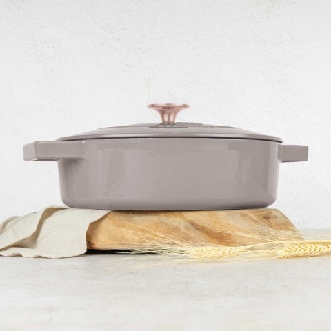 GARNEK ŻELIWNY 26cm PŁASKI BERLINGER HAUS BH-6527 TAUPE BERLINGER HAUS