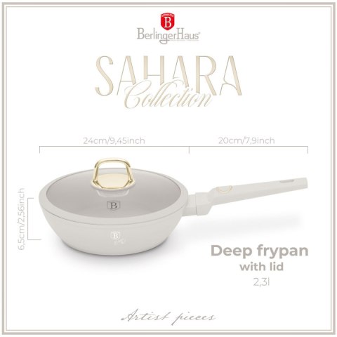 GŁĘBOKA PATELNIA TYTANOWA 24cm BERLINGER HAUS BH-8062 SAHARA BERLINGER HAUS