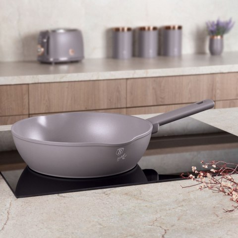 GŁĘBOKA PATELNIA TYTANOWA 24cm BERLINGER HAUS BH-8090 TAUPE BERLINGER HAUS