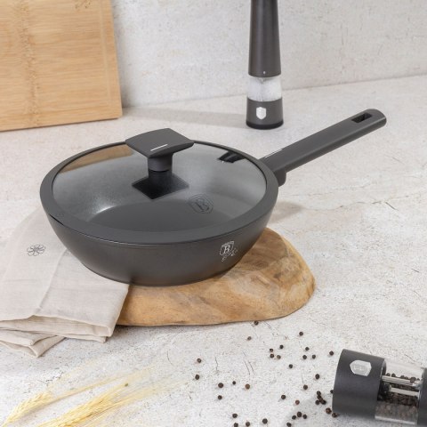 GŁĘBOKA PATELNIA TYTANOWA 24cm BERLINGER HAUS BH-8122 ANTRACIT BERLINGER HAUS