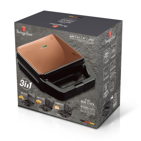 GRILL ELEKTRYCZNY OPIEKACZ GOFROWNICA 3w1 BERLINGER HAUS BH-9461 BERLINGER HAUS GRILL ELEKTRYCZNY OPIEKACZ GOFROWNICA 3w1 BERLINGER HAUS BH-9461 BERLINGER HAUS