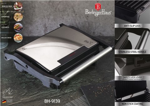 Grill elektryczny opiekacz BERLINGER HAUS BH-9139 BERLINGER HAUS