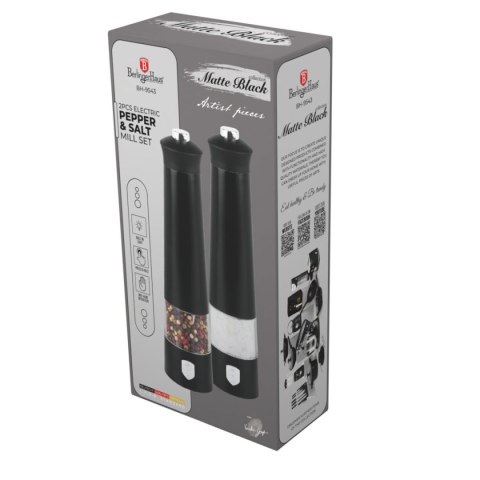 MŁYNKI ELEKTRYCZNE DO PIEPRZU I SOLI BERLINGER HAUS BH-9543 MATTE BLACK BERLINGER HAUS MŁYNKI ELEKTRYCZNE DO PIEPRZU I SOLI BERLINGER HAUS BH-9543 MATTE BLACK BERLINGER HAUS