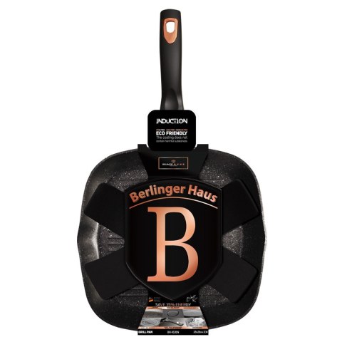 PATELNIA GRILLOWA GRANITOWA 28cm BERLINGER HAUS BLACK ROSE BH-1636 BERLINGER HAUS PATELNIA GRILLOWA GRANITOWA 28cm BERLINGER HAUS BLACK ROSE BH-1636 BERLINGER HAUS