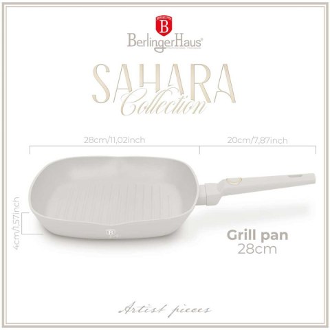 PATELNIA GRILLOWA TYTANOWA 28cm BERLINGER HAUS BH-8066 SAHARA BERLINGER HAUS