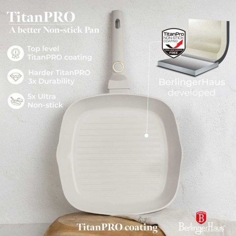 PATELNIA GRILLOWA TYTANOWA 28cm BERLINGER HAUS BH-8066 SAHARA BERLINGER HAUS
