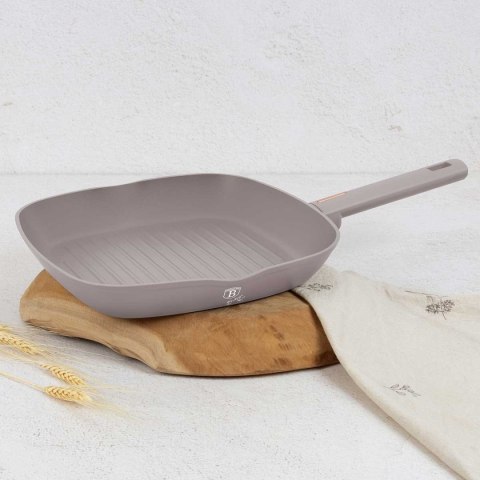 PATELNIA GRILLOWA TYTANOWA 28cm BERLINGER HAUS BH-8096 TAUPE BERLINGER HAUS