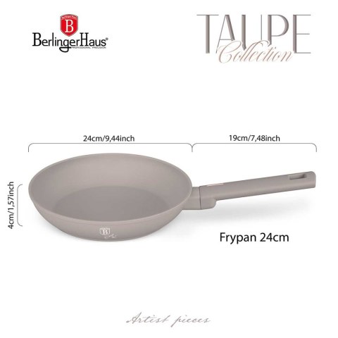 PATELNIA TYTANOWA 24cm BERLINGER HAUS BH-8083 TAUPE BERLINGER HAUS