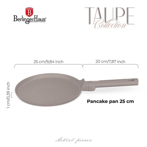 PATELNIA TYTANOWA DO NALEŚNIKÓW 25cm BERLINGER HAUS BH-8085 TAUPE BERLINGER HAUS