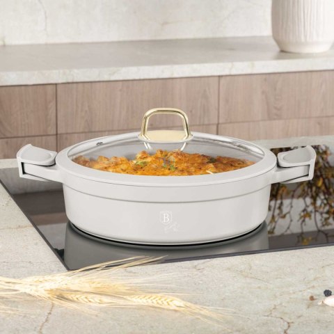 PŁASKI GARNEK TYTANOWY Z POKRYWĄ 28cm BERLINGER HAUS BH-7785 SAHARA BERLINGER HAUS
