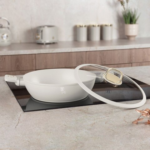 PŁASKI GARNEK TYTANOWY Z POKRYWĄ 28cm BERLINGER HAUS BH-8068 SAHARA BERLINGER HAUS