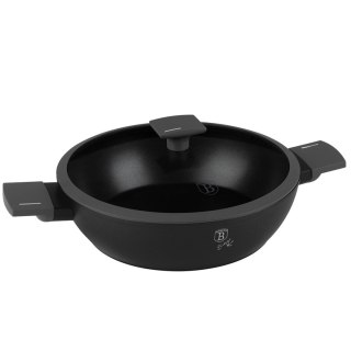 PŁASKI GARNEK TYTANOWY Z POKRYWĄ 28cm BERLINGER HAUS BH-8128 ANTRACIT BERLINGER HAUS