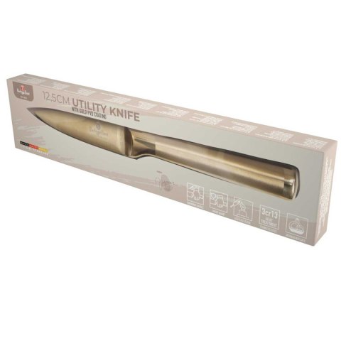 STALOWY NÓŻ UNIWERSALNY BERLINGER HAUS 12,5cm BH-2932 GOLD BERLINGER HAUS