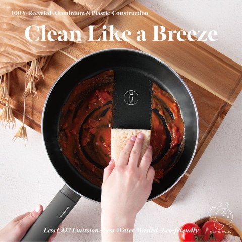 WOK PATELNIA FLIP TYTANOWA 26cm BERLINGER HAUS BH-8119 ANTRACIT BERLINGER HAUS