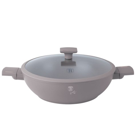 WOK TYTANOWY Z POKRYWĄ 30cm BERLINGER HAUS BH-8095 TAUPE BERLINGER HAUS