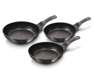 ZESTAW 3 PATELNI GRANITOWYCH BERLINGER HAUS BH-6903 CARBON PRO BERLINGER HAUS