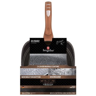 ZESTAW 3 PATELNI GRANITOWYCH BERLINGER HAUS ROSE GOLD LINE BH-1279 BERLINGER HAUS