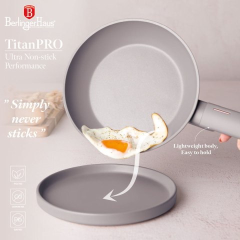 ZESTAW 3 PATELNI TYTANOWYCH BERLINGER HAUS BH-8109 TAUPE BERLINGER HAUS