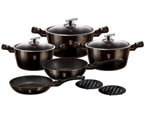 ZESTAW GARNKÓW 13 ELEM.  BH-6615 SHINY BLACK 