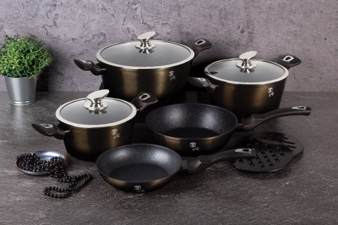 ZESTAW GARNKÓW 13 ELEM.  BH-6615 SHINY BLACK 
