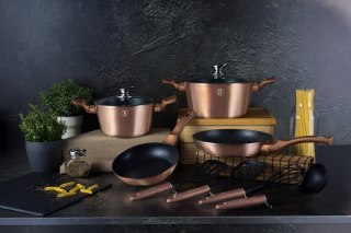 ZESTAW GARNKÓW GRANITOWYCH BERLINGER HAUS BH-6142 ROSE GOLD BERLINGER HAUS