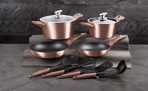 ZESTAW GARNKÓW GRANITOWYCH BERLINGER HAUS BH-6142 ROSE GOLD BERLINGER HAUS