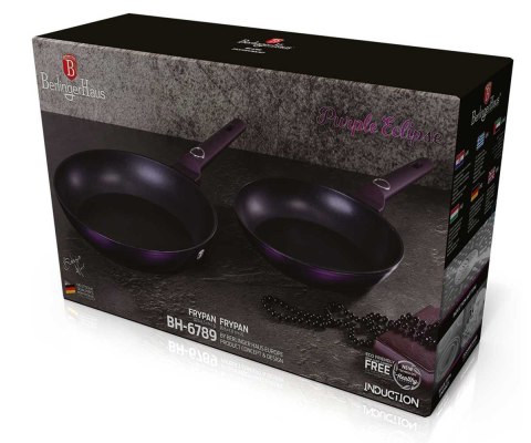 ZESTAW PATELNI BERLINGER HAUS 22/26cm BH-6789 PURPLE BERLINGER HAUS