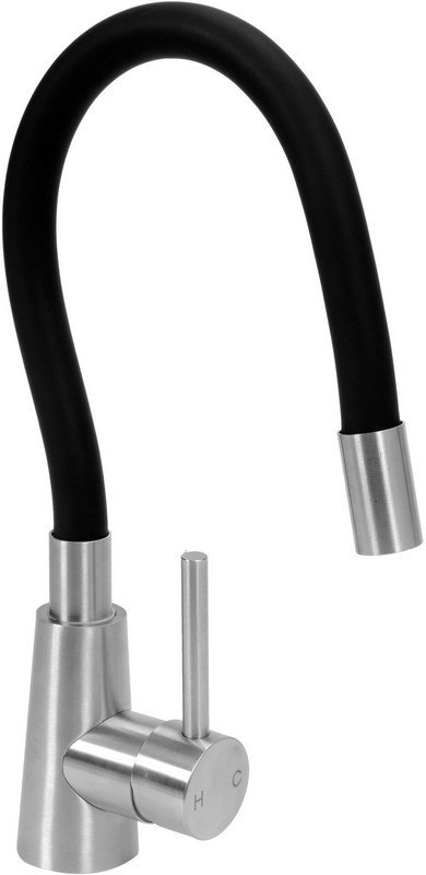 BATERIA ZLEWOZMYWAKOWA FLEXIBLE STEELY, CZARNA. BATERIA ZLEWOZMYWAKOWA FLEXIBLE STEELY, CZARNA.