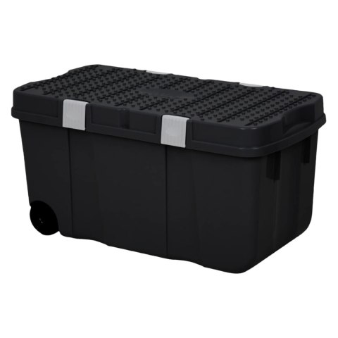 POJEMNIK/KUFER NA DWÓCH KOŁACH WHAM, CZARNY 100L POJEMNIK/KUFER NA DWÓCH KOŁACH WHAM, CZARNY 100L