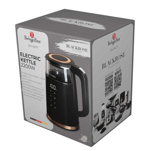 CZAJNIK ELEKTRYCZNY 1,7L BERLINGER HAUS BH-9477 BLACK ROSE BERLINGER HAUS